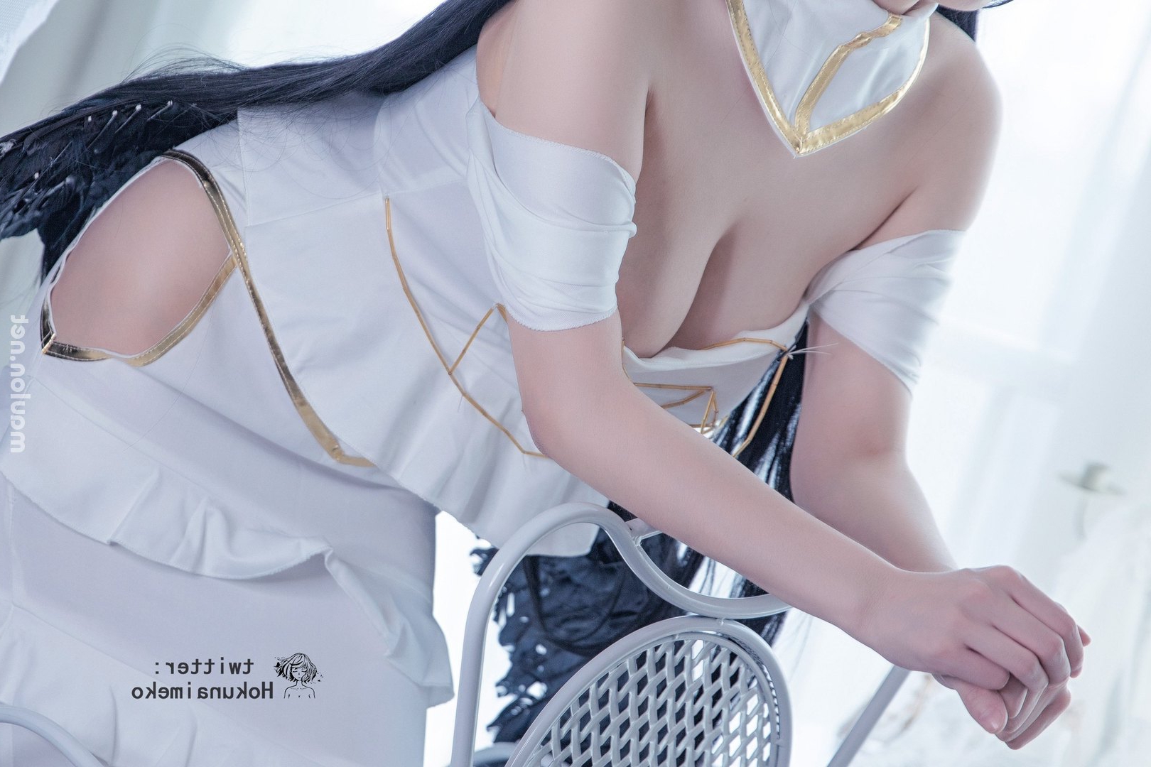 Hình sex cosplay Albedo – Overlord (28 Pic) | MauLon.Xyz